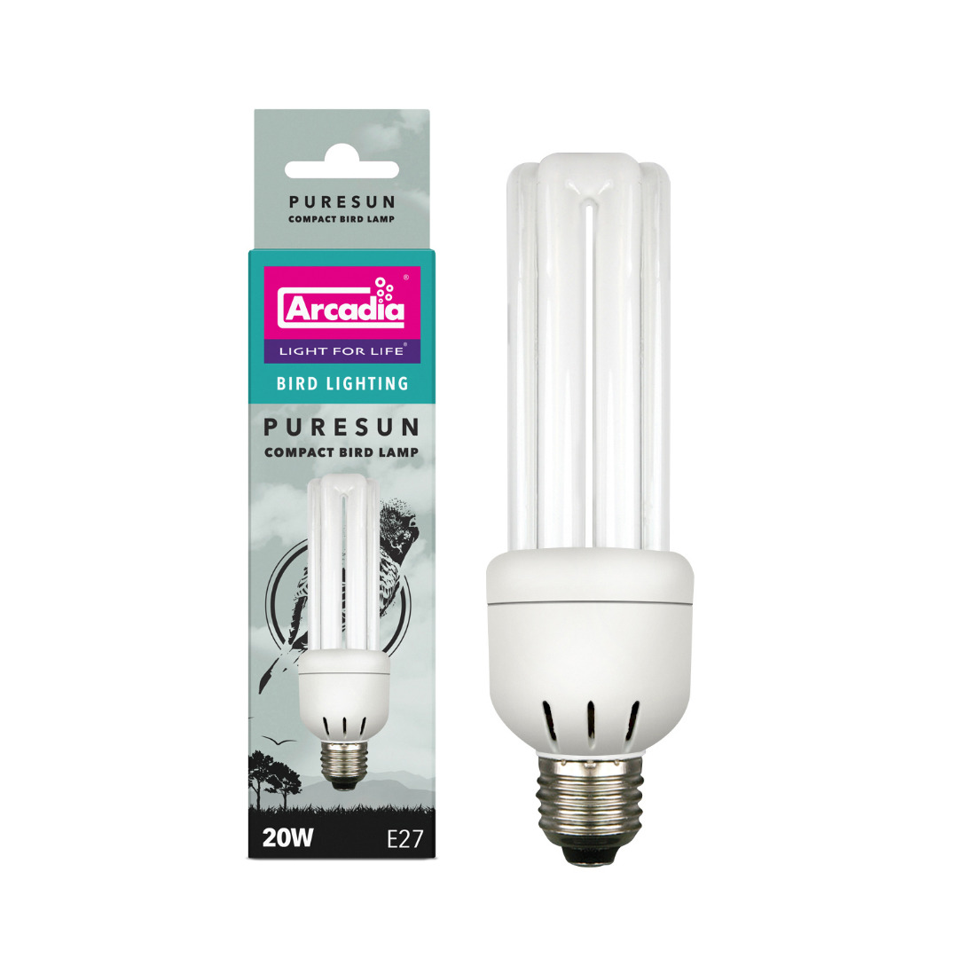 Arcadia PureSun Compact Lamp E27 20 Watt Adviespraktijk voor Vogels Webshop